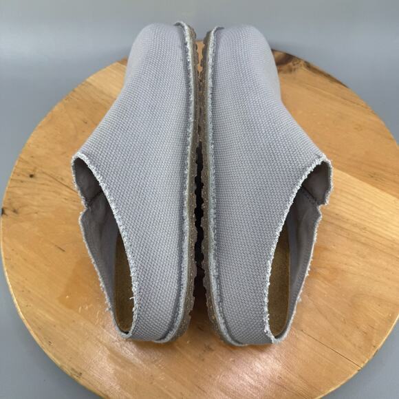 Birkenstock Zermatt Men's Size 11 (44) Canvas Upper Slip On Clog Shoes Grey NEW - Picture 6 of 9